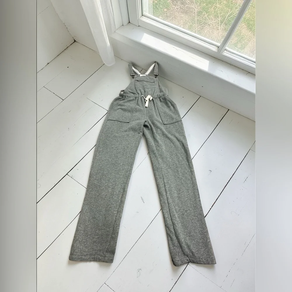 Fantastic Fawn Cozy Jumpsuit/Overalls. Gray. Size: Large